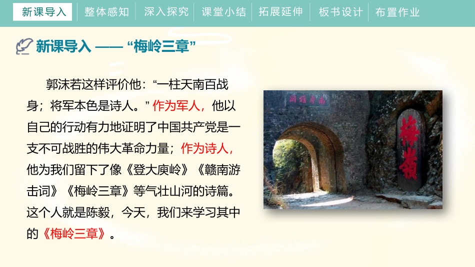 《梅岭三章》PPT免费教学课件[部编版九年级语文下册]_第3页