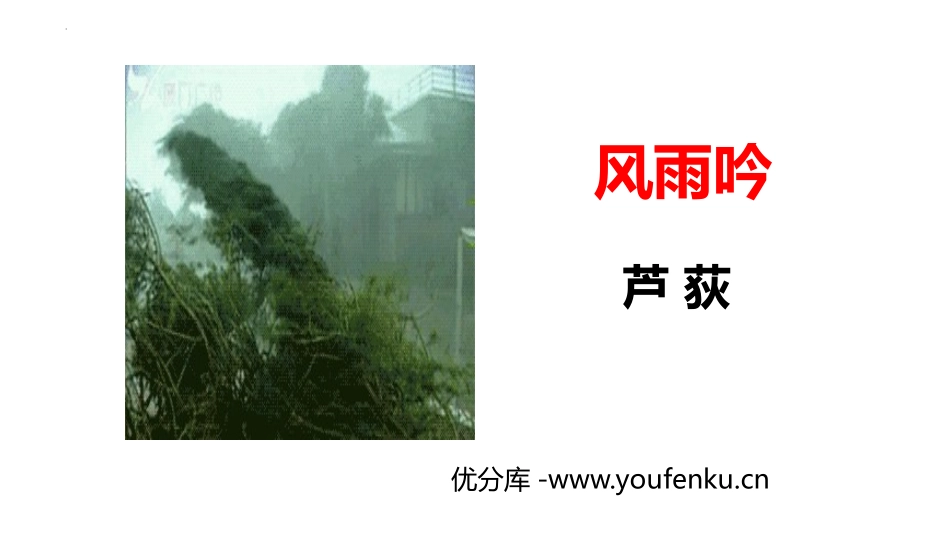 《风雨吟》PPT课件[部编版九年级语文下册]_第1页