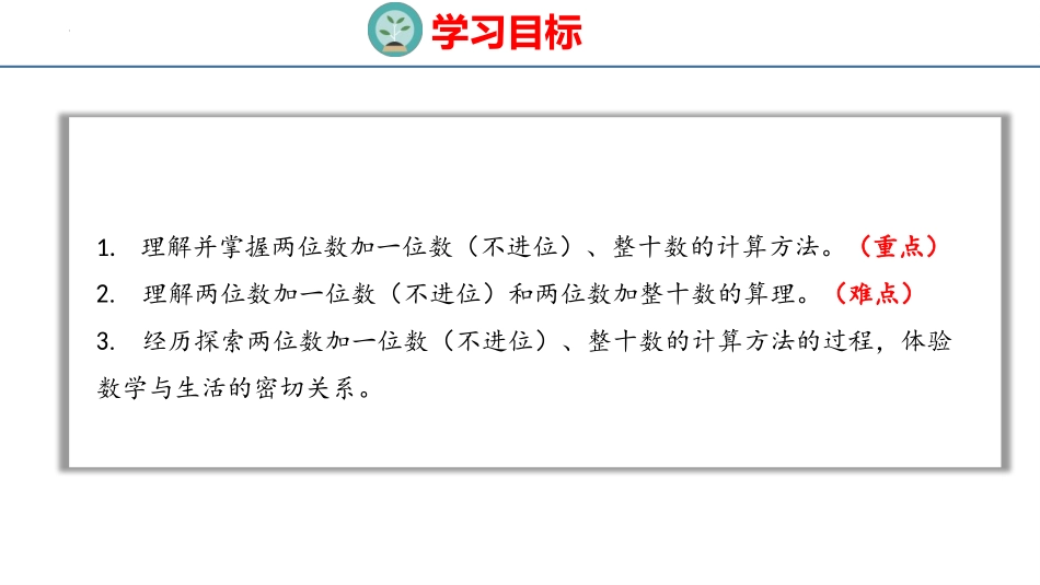 《两位数加一位数、整十数》100以内的加法和减法PPT优质课件_第2页