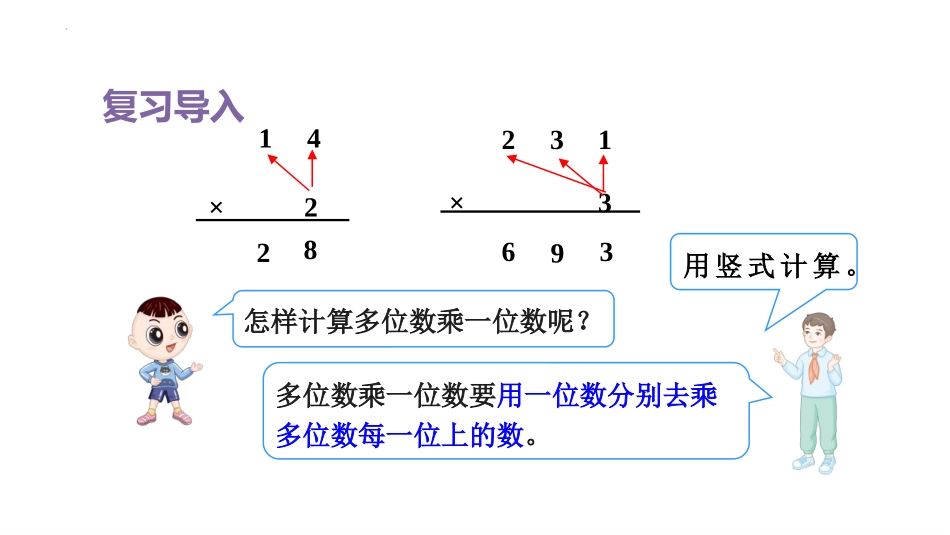 《笔算乘法》两位数乘两位数PPT免费课件(第1课时)_第2页
