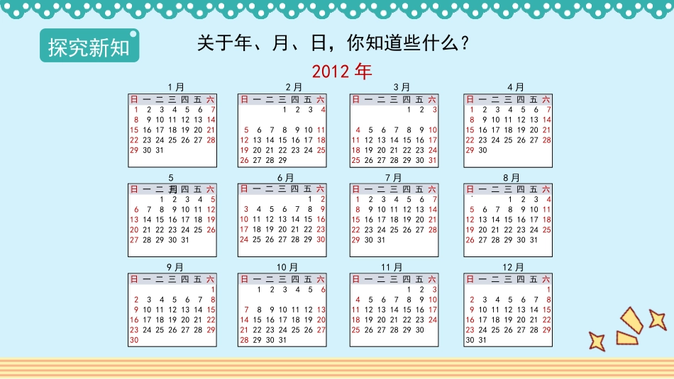 《年、月、日》PPT教学课件[人教版三年级数学下册]_第3页