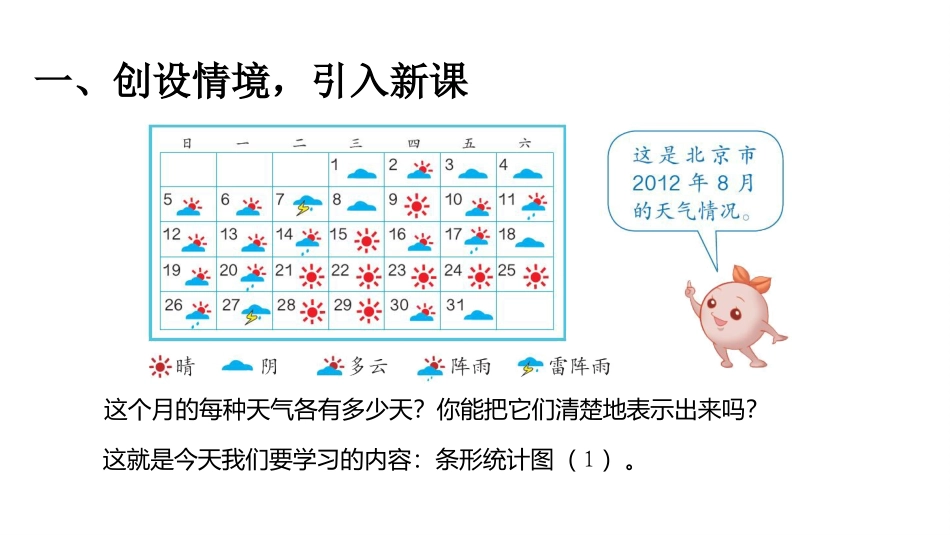 《条形统计图》PPT免费课件[人教版四年级数学上册]_第2页