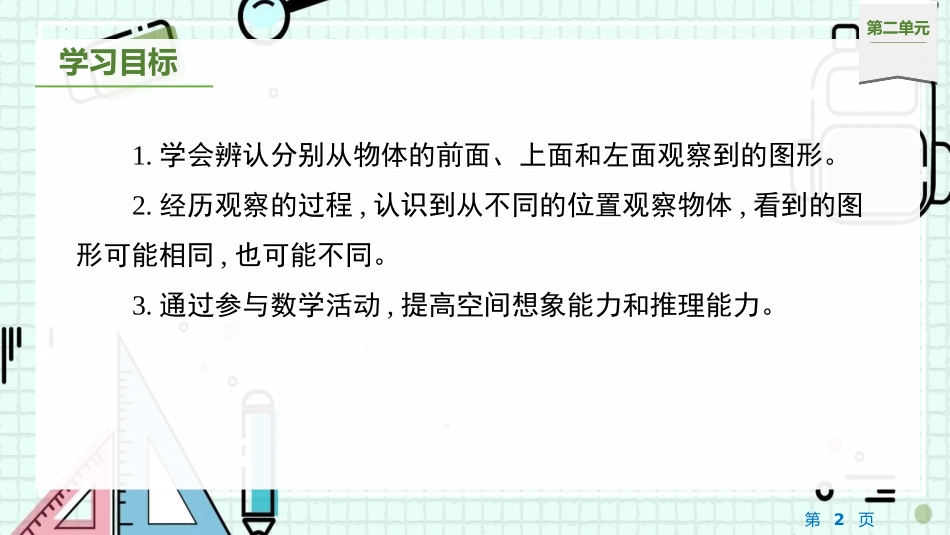 《观察物体》PPT免费优秀课件[人教版四年级数学下册]_第2页