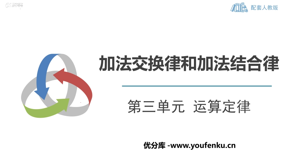 《加法交换律和加法结合律》运算定律PPT课件[人教版四年级数学]_第1页