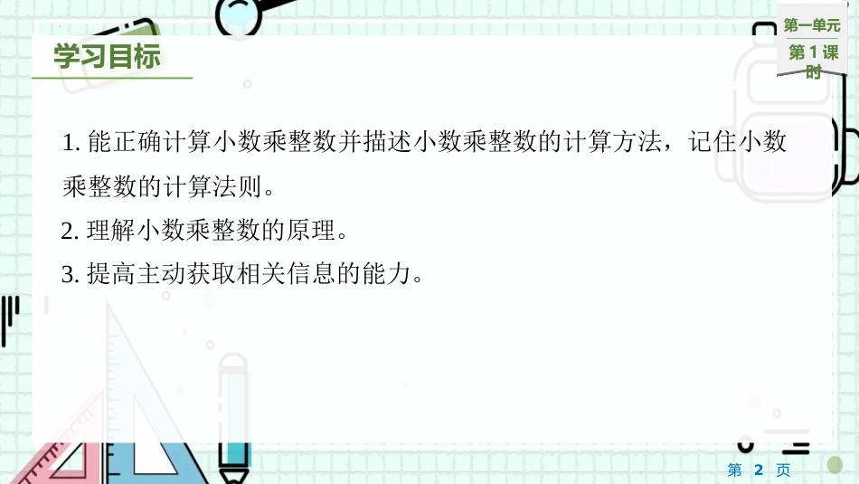 《小数乘整数》小数乘法PPT优秀课件[人教版五年级数学上册]_第2页