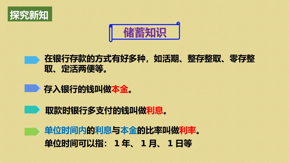 《利率》百分数PPT精品课件[人教版六年级数学下册]_第3页