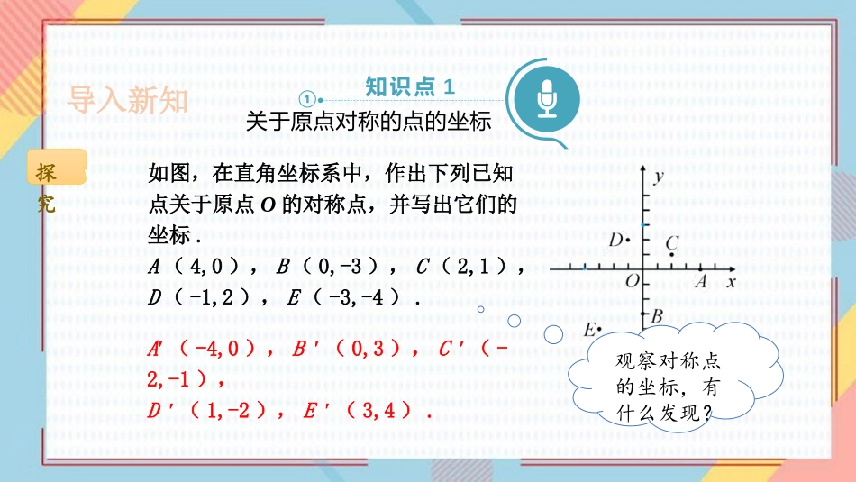 《关于原点对称的点的坐标》旋转PPT教学课件[人教版九年级数学]_第3页