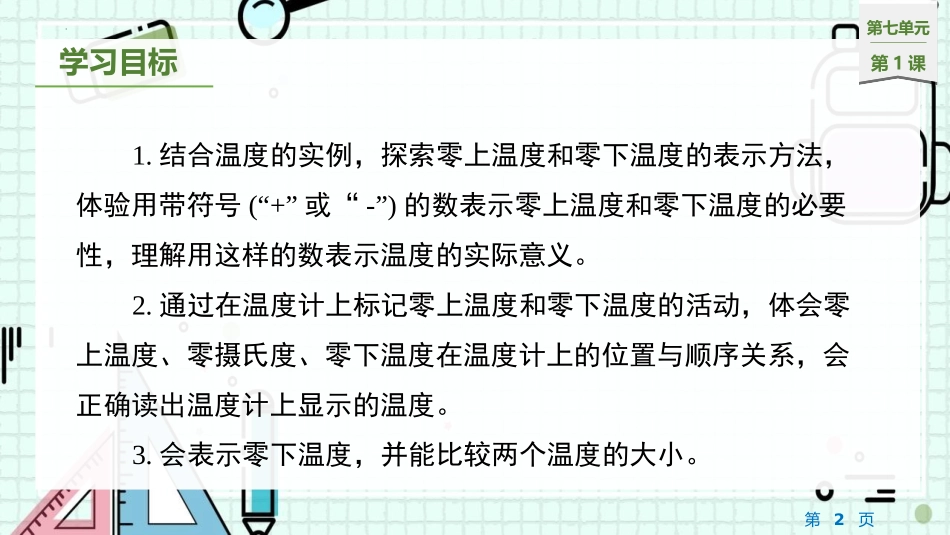 《温度》生活中的负数PPT课件[北师大版四年级数学上册]_第2页