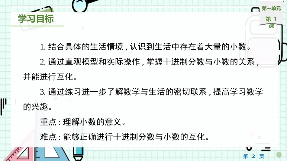 《小数的意义(一)》小数的意义和加减法PPT课件_第2页