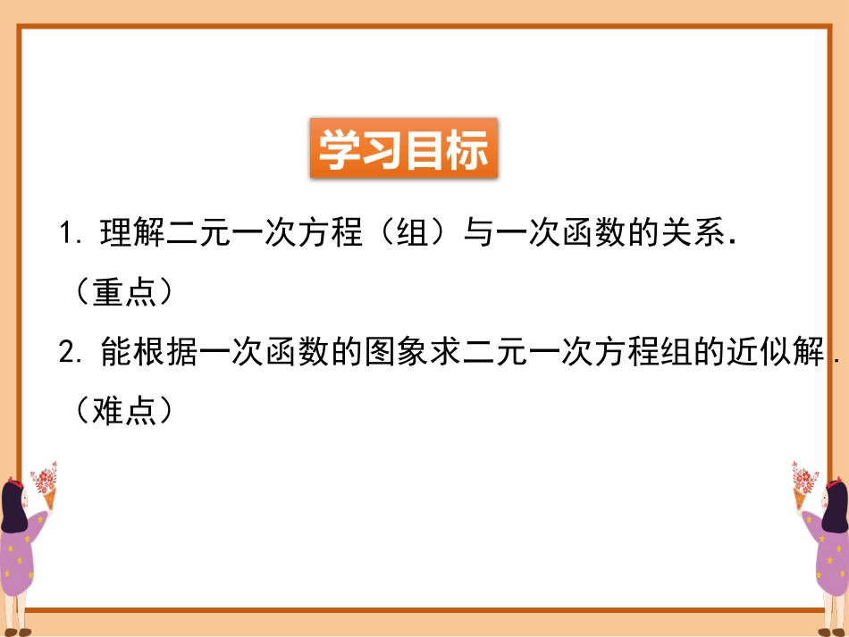 《二元一次方程与一次函数》二元一次方程组PPT课件_第2页
