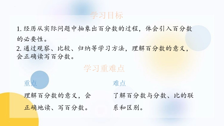 《认识百分数》PPT免费课件[苏教版六年级数学上册]_第2页