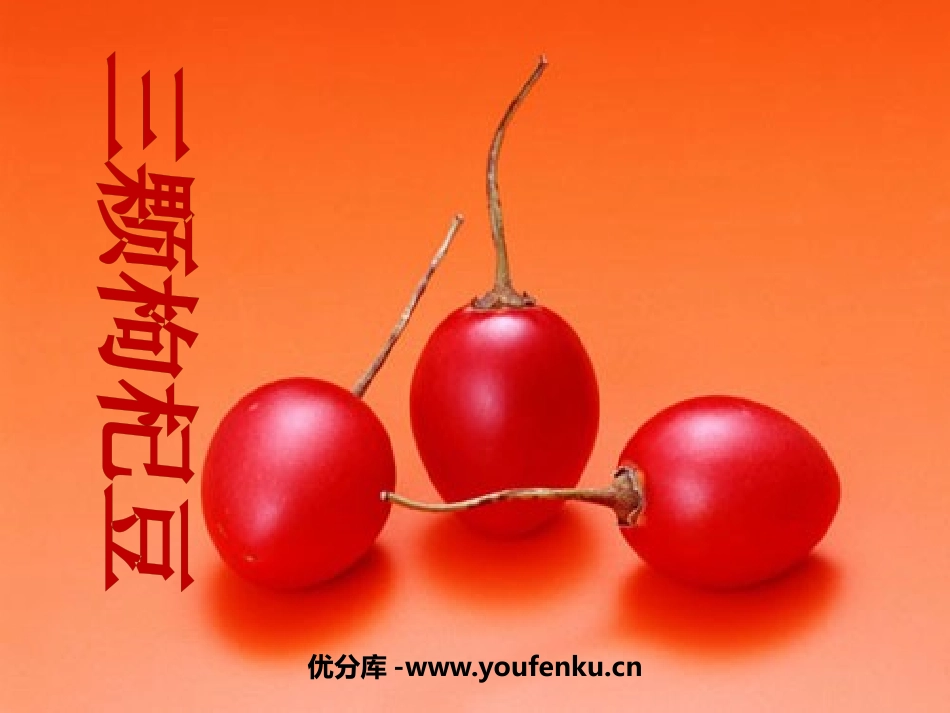 《三颗枸杞豆》PPT课件[鲁教版八年级语文下册]_第1页