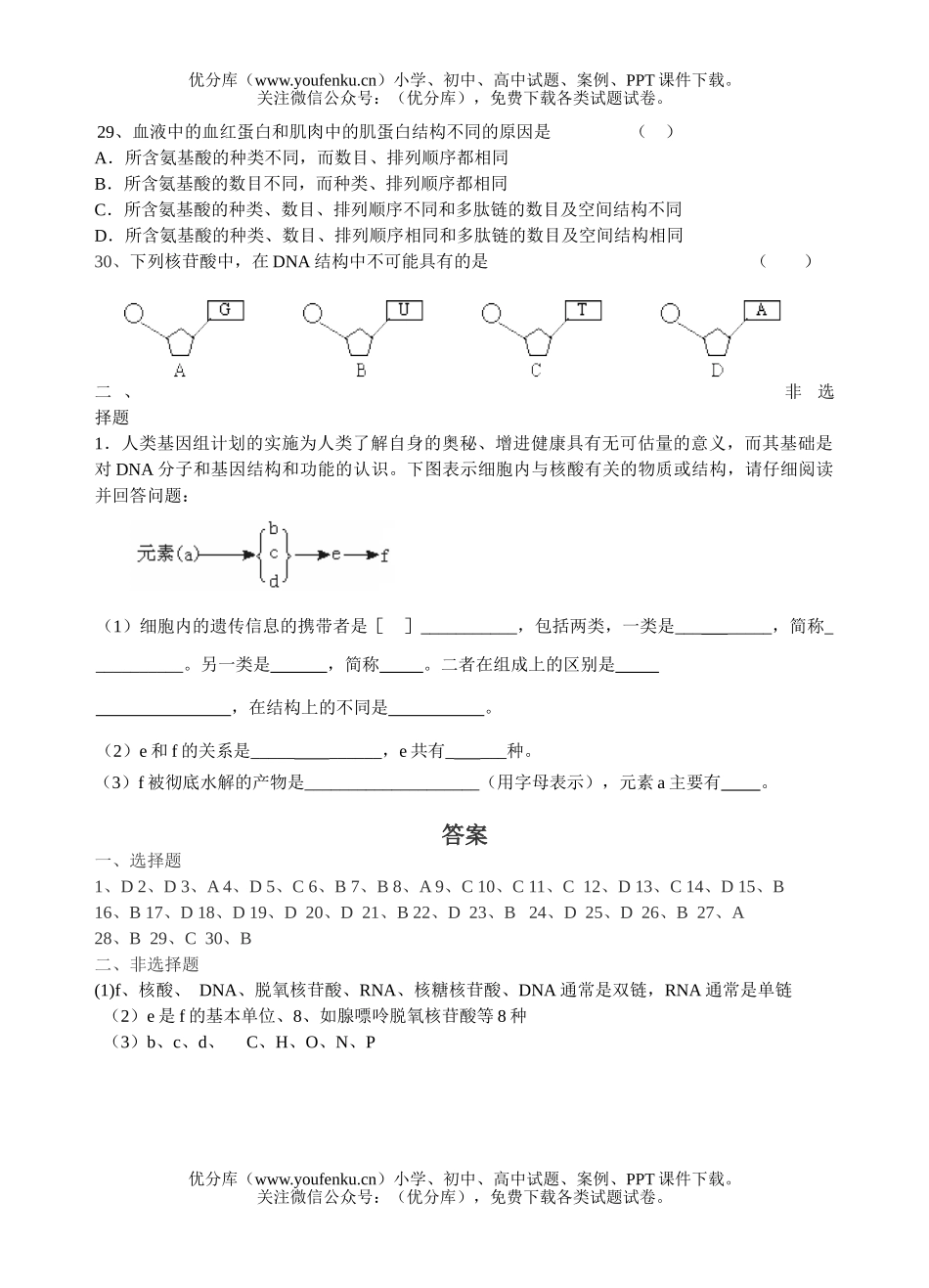 高中二年级生物下学期周练4试卷_第2页