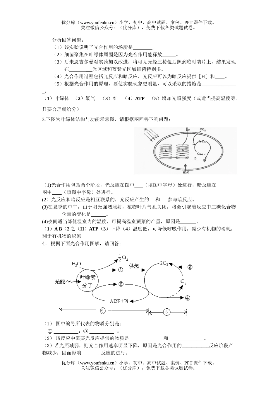 高中二年级生物学业水平测试复习题2试卷_第3页
