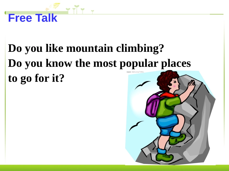 《What's the highest mountain in the world?》PPT课件_第2页