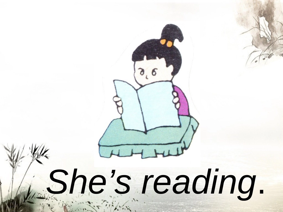 《What's he doing?》PPT课件[外研版二年级英语]_第3页