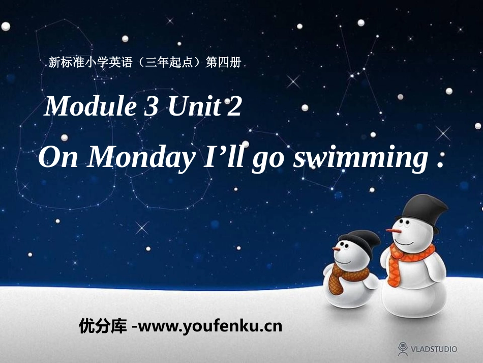 《On Monday I'll go swimming》PPT课件_第1页