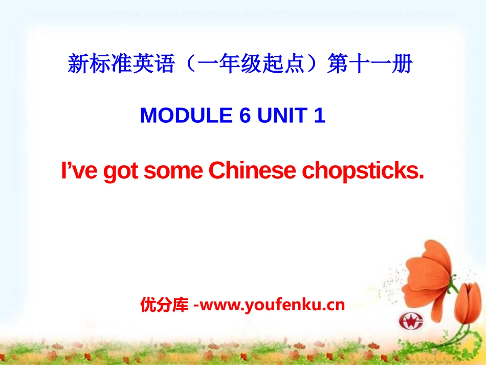 《I've got some Chinese chopsticks》PPT课件_第1页