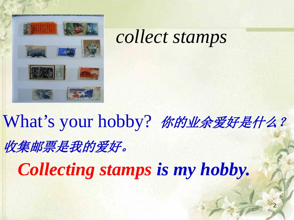 《What's your hobby》PPT课件_第1页