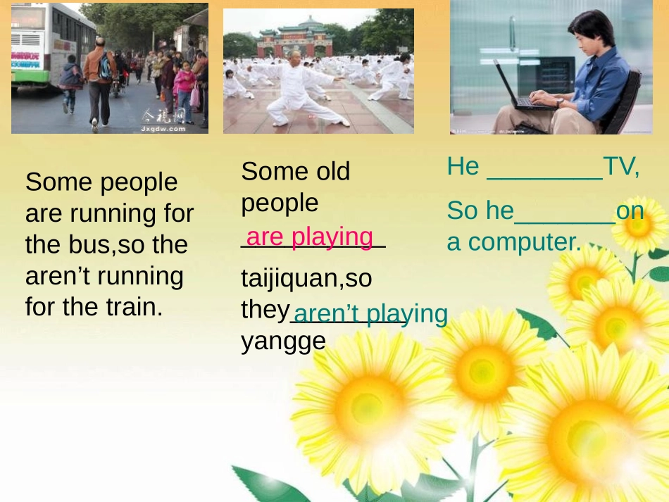 《They're waiting for buses or trains》PPT课件_第2页
