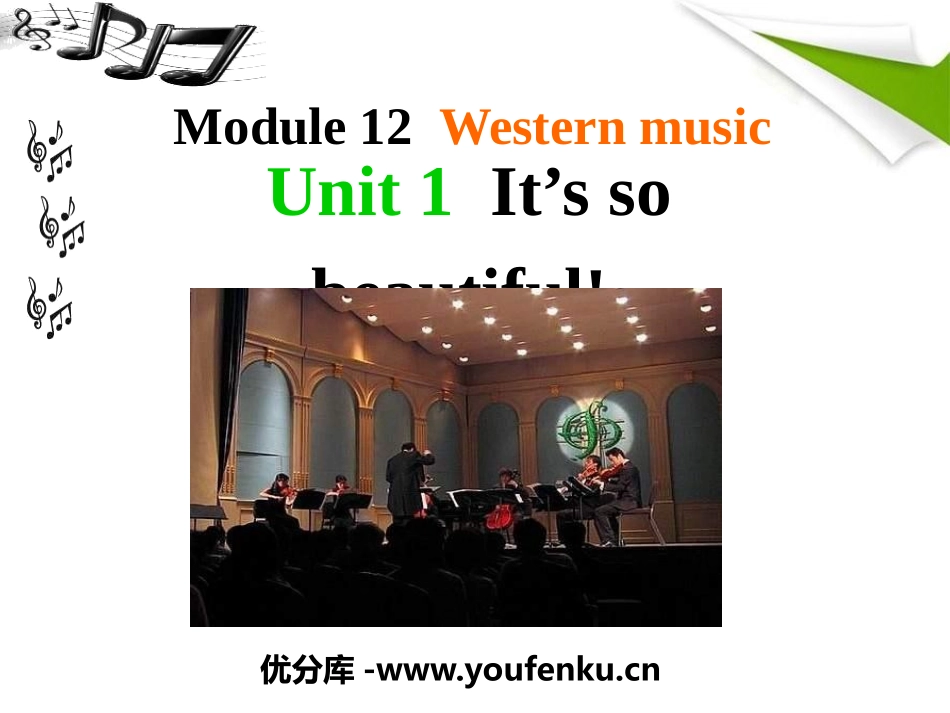 《It's so beautiful》Western music PPT课件_第1页