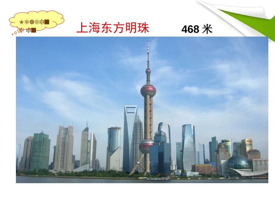《It's taller than many other buildings》My home town and my country PPT课件_第3页
