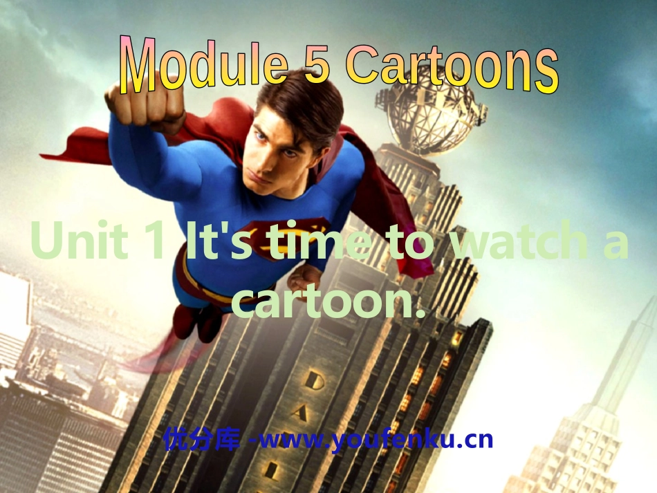 《It's time to watch a cartoon》Cartoon stories PPT课件_第1页