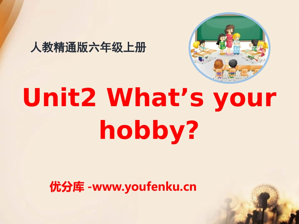 《What's your hobby?》PPT课件_第1页
