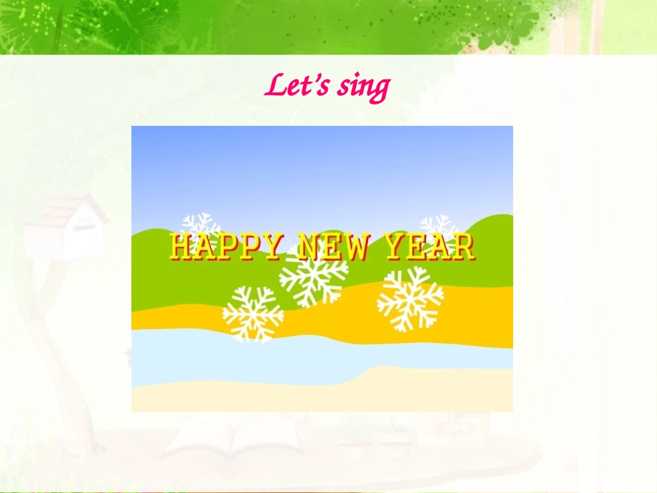 《New Year's Party》PPT课件[陕旅版六年级英语]_第3页