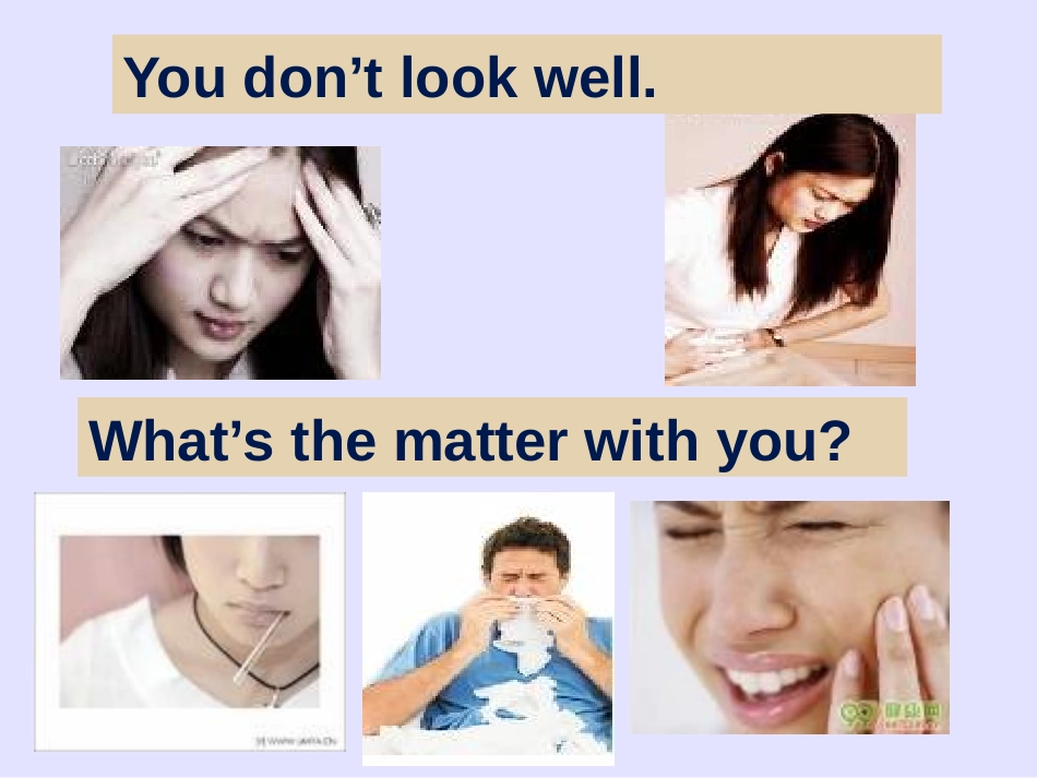 《What's the matters with you?》PPT课件_第2页