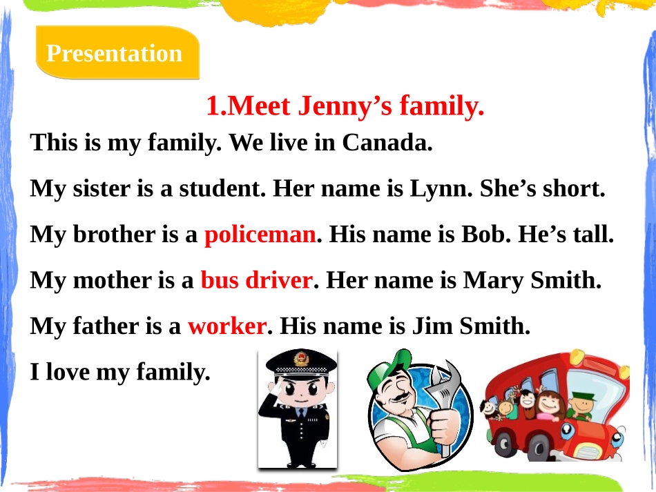 《Jenny's Family》Family PPT教学课件_第3页