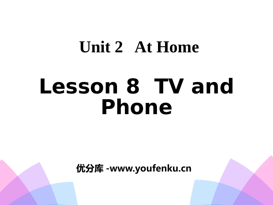 《TV and Phone》At Home PPT课件_第1页
