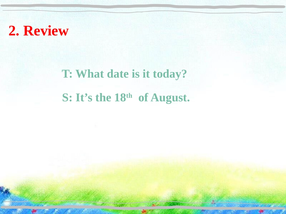 《Mr.Moon's Birthday》Days and Months PPT课件_第3页