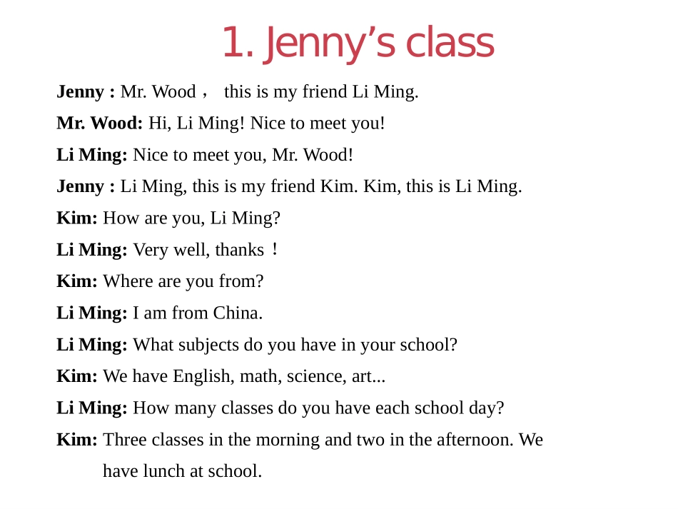《Li Ming Meets Jenny's Class》School in Canada PPT教学课件_第3页
