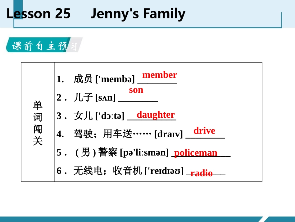 《Jenny's Family》Family and Home PPT课件_第2页