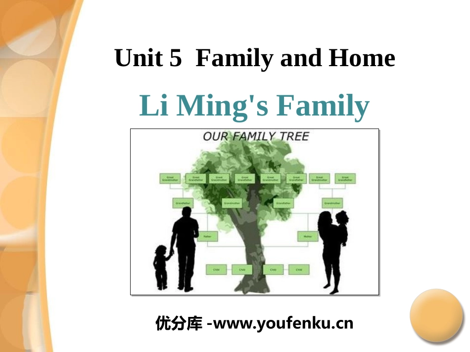 《Li Ming's Family》Family and Home PPT课件_第1页