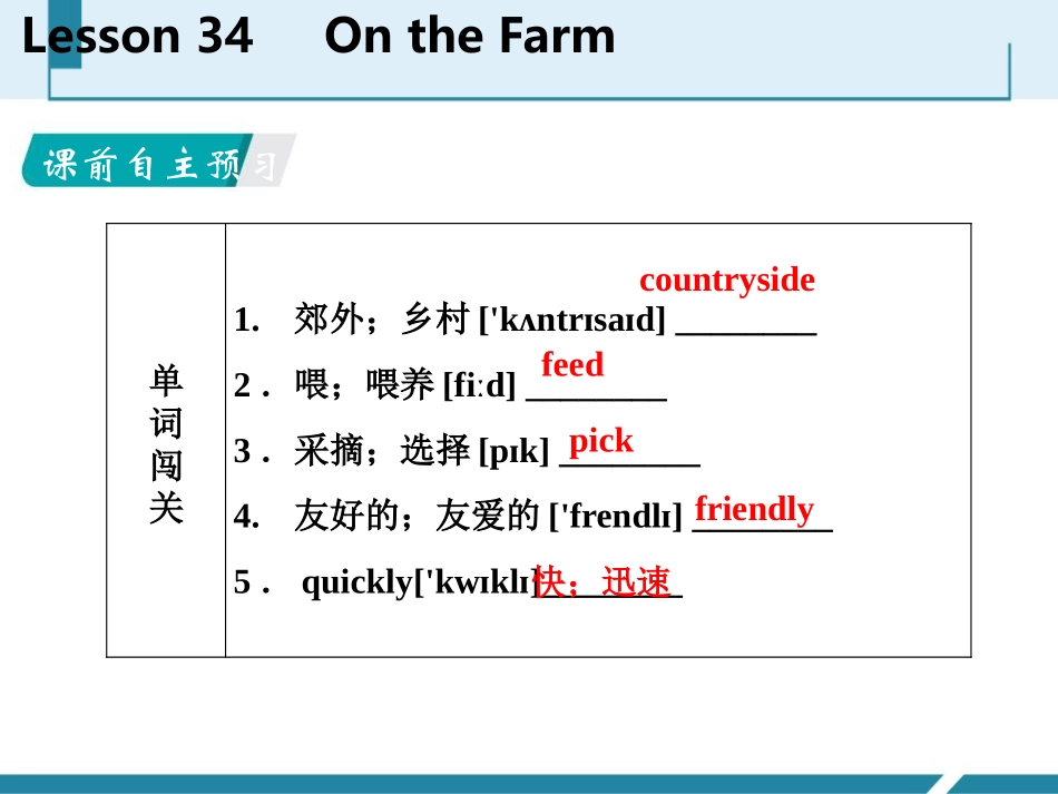 《On the Farm》Let's Go! PPT教学课件_第2页