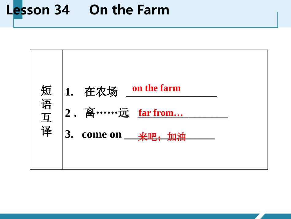 《On the Farm》Let's Go! PPT教学课件_第3页