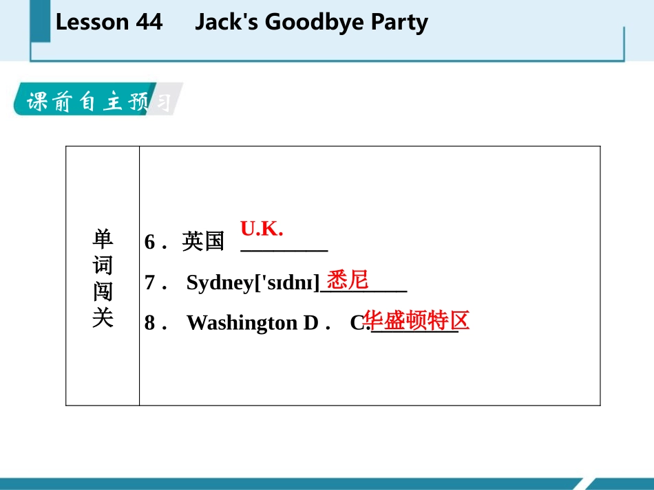 《Jack's Goodbye Party》Countries around the World PPT教学课件_第3页
