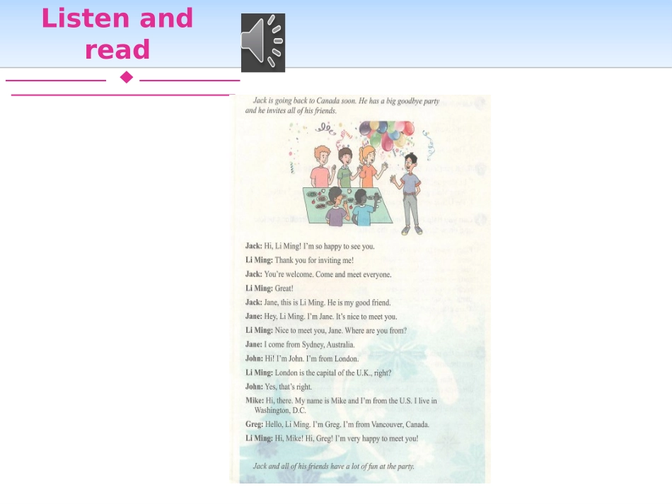 《Jack's Goodbye Party》Countries around the World PPT课件_第3页