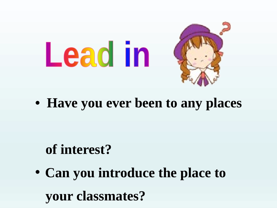 《What's Your Project About?》It's Show Time! PPT教学课件_第2页