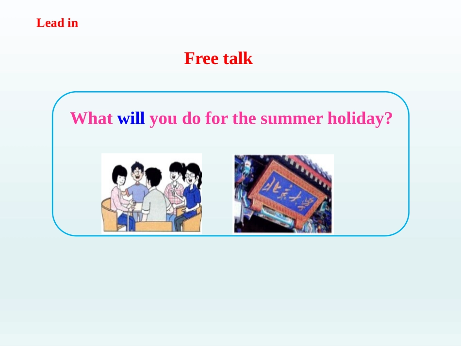 《Get Ready for Summer Holiday!》Summer Holiday Is Coming! PPT课件_第3页