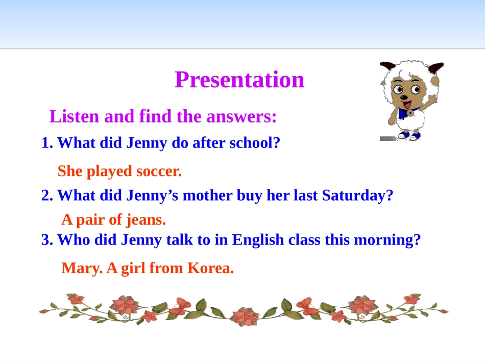 《Jenny's Week》Me and My Class PPT课件_第3页