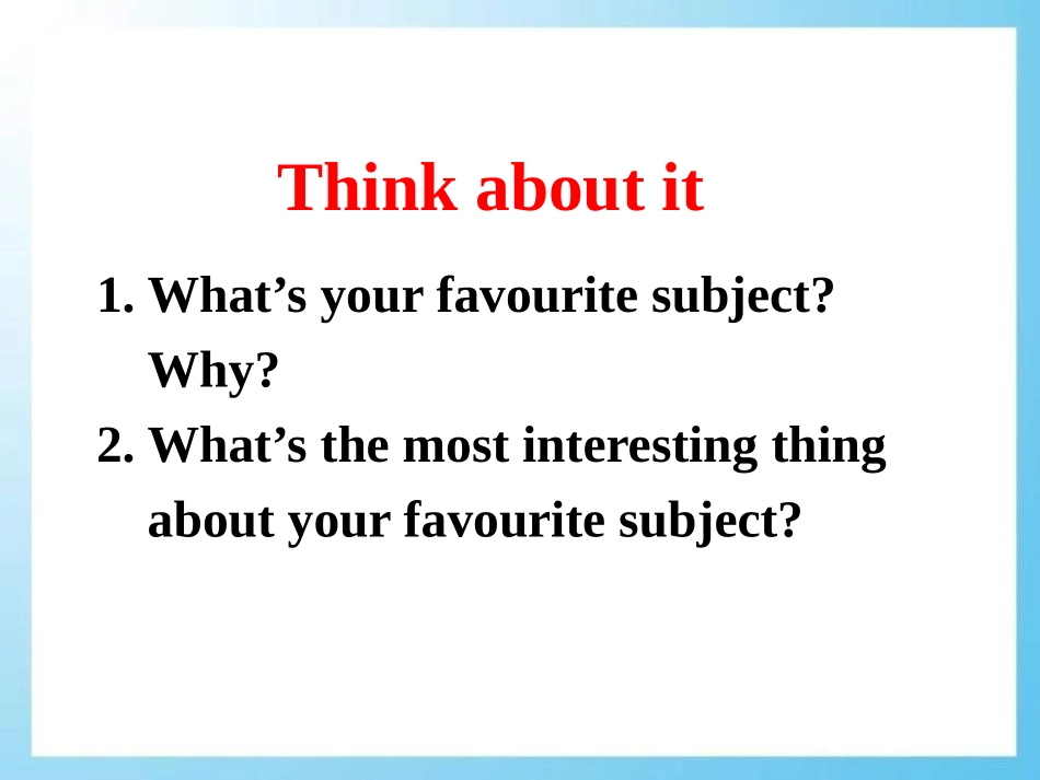 《I Don't Want to Miss Geography!》My Favourite School Subject PPT教学课件_第2页