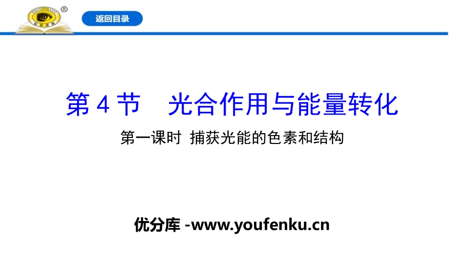《光合作用与能量转化》细胞的能量供应和利用PPT课件_第1页