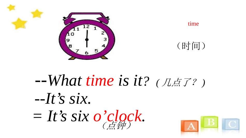《It's seven o'clock》Time PPT课件_第3页