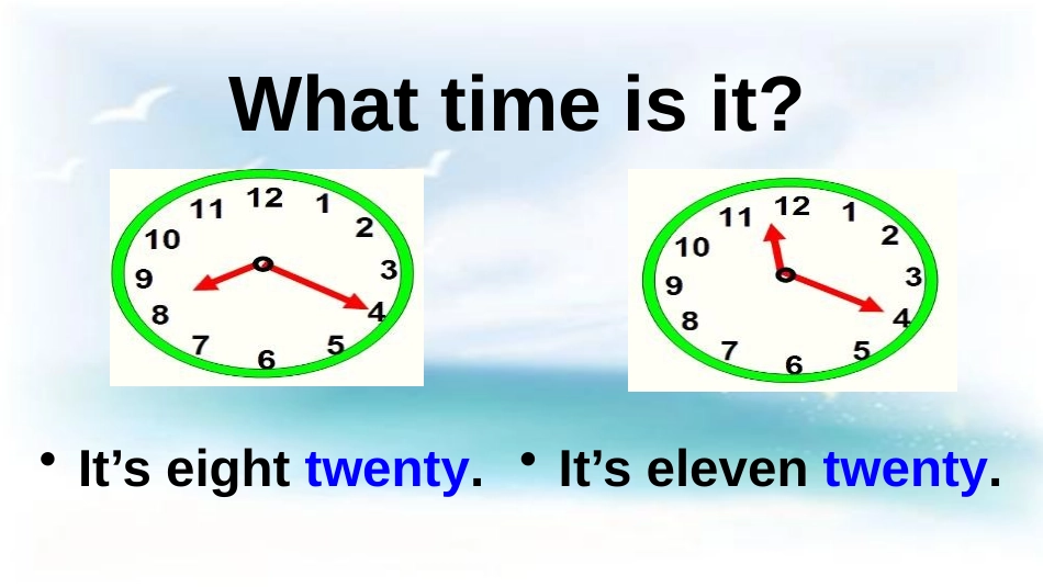 《It's time for class》Time PPT课件_第2页