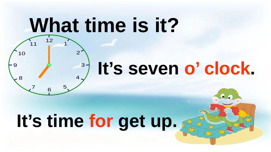《It's time for class》Time PPT课件_第3页