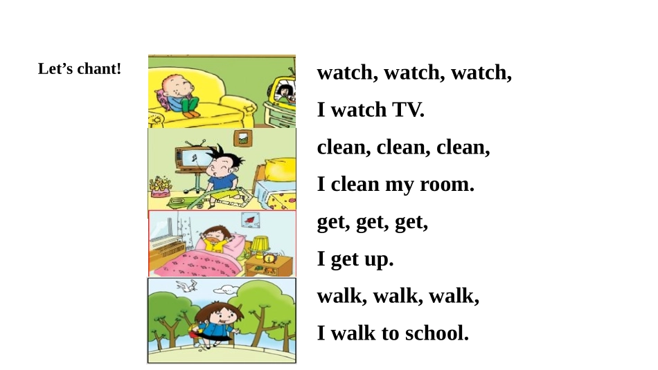 《She didn't walk to school yesterday》PPT教学课件_第2页