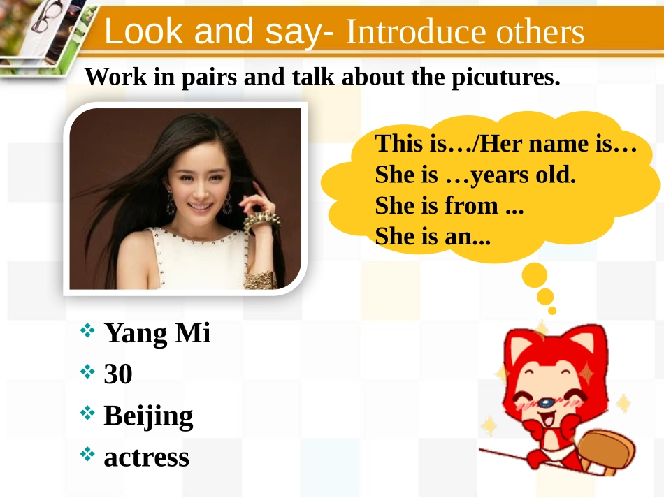 《I'm Wang Lingling and I'm thirteen years old》PPT教学课件_第2页